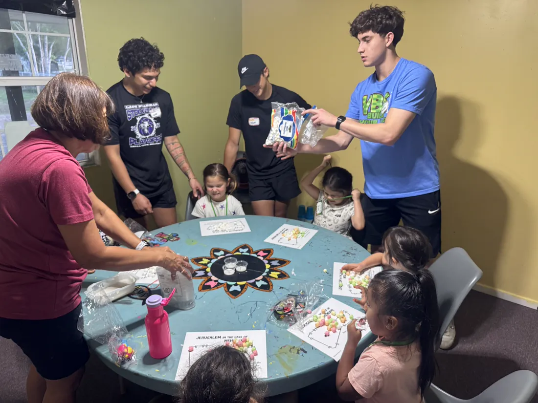 Vacation Bible School activities at Stockdale Church of Christ